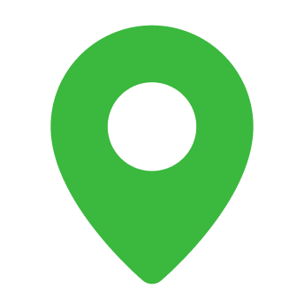 Green GPS pin symbol